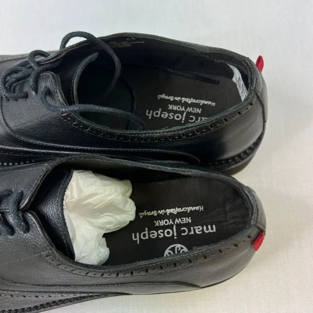 MARC‎ JOSEPH NEW YORK Man's Oxfords Freeman Street Dress Shoes Black Size 8.5